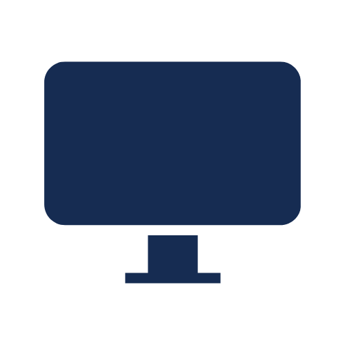 Computer icon. When clicked on, you will be directed to the Online Resources page. 